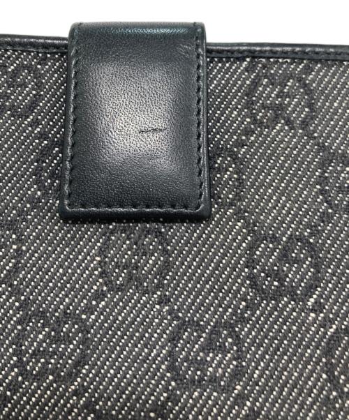 GUCCI（グッチ）GUCCI (グッチ) GGキャンバス ２つ折り財布 ブラックの古着・服飾アイテム