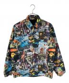 A BATHING APEアベイシングエイプ）の古着「BAPE Flyer Pattern Reversible Coach Jacket/ベイプ フライヤー パターン リバーシブル コーチジャケット」｜マルチカラー