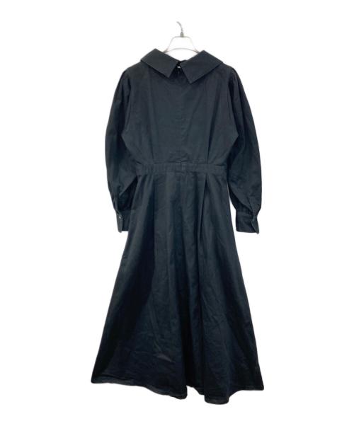 foufou（フーフー）foufou (フーフー) ビッグカラードレス ブラック サイズ:SIZE 1の古着・服飾アイテム