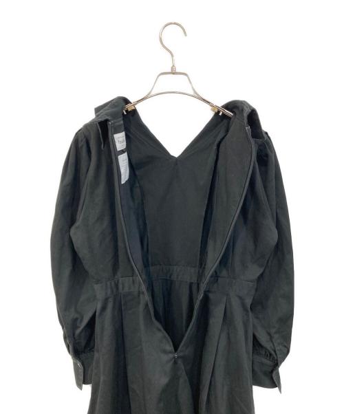 foufou（フーフー）foufou (フーフー) ビッグカラードレス ブラック サイズ:SIZE 1の古着・服飾アイテム
