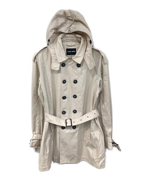 GIORGIO ARMANI（ジョルジオアルマーニ）GIORGIO ARMANI (ジョルジオアルマーニ) トレンチコート アイボリー サイズ:SIZE 48の古着・服飾アイテム