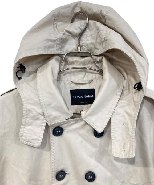 GIORGIO ARMANI（ジョルジオアルマーニ）GIORGIO ARMANI (ジョルジオアルマーニ) トレンチコート アイボリー サイズ:SIZE 48の古着・服飾アイテム