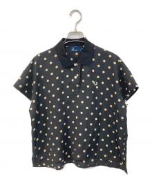 FRED PERRY（フレッドペリー）の古着「ドットポロシャツ」｜ブラック