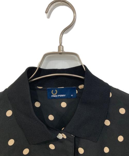 FRED PERRY（フレッドペリー）FRED PERRY (フレッドペリー) ドットポロシャツ ブラック サイズ:SIZE 10の古着・服飾アイテム