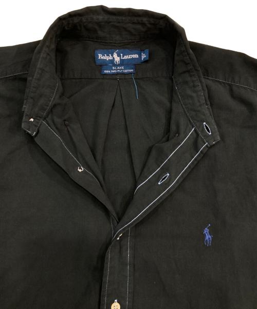 RALPH LAUREN（ラルフローレン）RALPH LAUREN (ラルフローレン) 半袖ボタンダウンシャツ ブラック サイズ:SIZE Lの古着・服飾アイテム