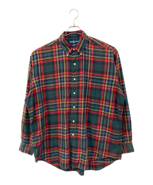 RALPH LAUREN（ラルフローレン）RALPH LAUREN (ラルフローレン) チェックシャツ レッド サイズ:SIZE Lの古着・服飾アイテム