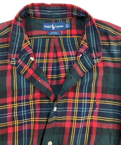 RALPH LAUREN（ラルフローレン）RALPH LAUREN (ラルフローレン) チェックシャツ レッド サイズ:SIZE Lの古着・服飾アイテム