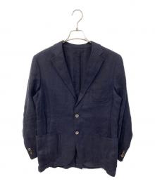 Maker's Shirt 鎌倉（メーカーズシャツカマクラ）の古着「リネンテーラードジャケット」｜ネイビー
