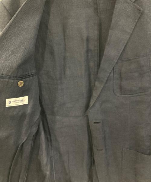 Maker's Shirt 鎌倉（メーカーズシャツカマクラ）Maker's Shirt 鎌倉 (メーカーズシャツカマクラ) リネンテーラードジャケット ネイビー サイズ:SIZE Mの古着・服飾アイテム