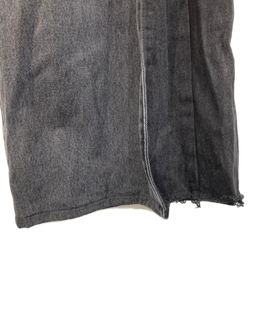 Q.anos（キュアノス）Q.anos (キュアノス) サイドタックデニム ブラック サイズ:SIZE 0の古着・服飾アイテム