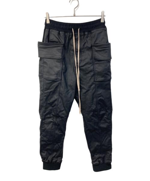 DANKE SCHON（ダンケ シェーン）DANKE SCHON (ダンケ シェーン) レザードローストリング カーゴパンツ ブラック サイズ:SIZE Sの古着・服飾アイテム