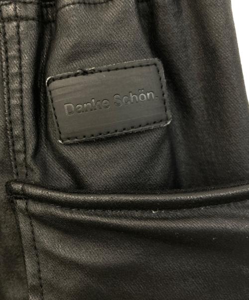 DANKE SCHON（ダンケ シェーン）DANKE SCHON (ダンケ シェーン) レザードローストリング カーゴパンツ ブラック サイズ:SIZE Sの古着・服飾アイテム