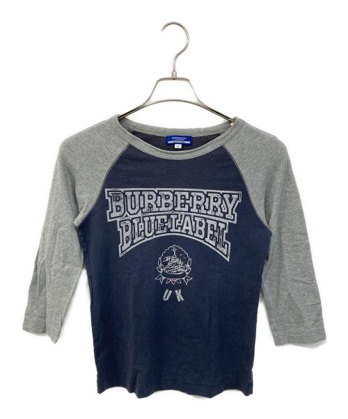 BURBERRY BLUE LABEL（バーバリー ブルー レーベル）BURBERRY BLUE LABEL (バーバリー ブルー レーベル) カットソー ブラック サイズ:38の古着・服飾アイテム