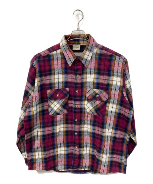 FIVE BROTHER（ファイブブラザー）FIVE BROTHER (ファイブブラザー) チェックネルシャツ ピンク サイズ:XLの古着・服飾アイテム