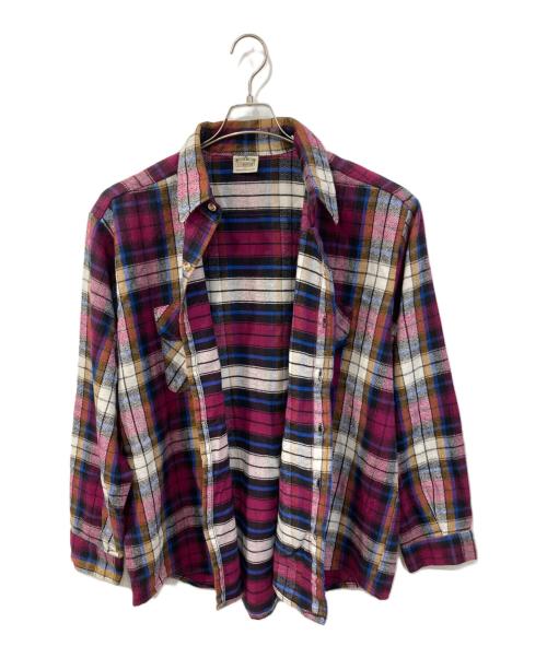 FIVE BROTHER（ファイブブラザー）FIVE BROTHER (ファイブブラザー) チェックネルシャツ ピンク サイズ:XLの古着・服飾アイテム