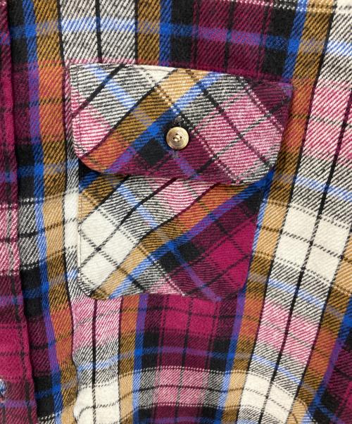 FIVE BROTHER（ファイブブラザー）FIVE BROTHER (ファイブブラザー) チェックネルシャツ ピンク サイズ:XLの古着・服飾アイテム