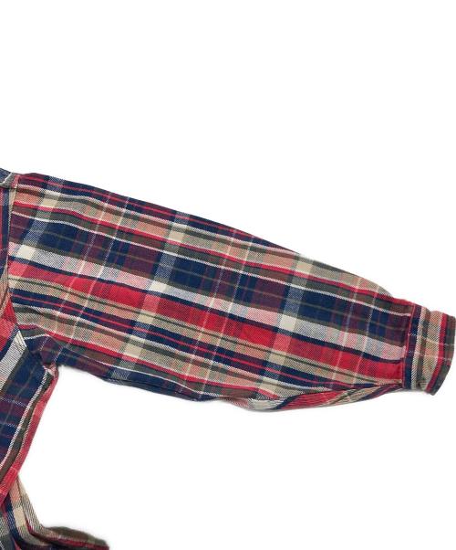CarHartt（カーハート）CarHartt (カーハート) ヘビーチェックネルシャツ レッド サイズ:4XLの古着・服飾アイテム