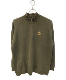 LAUREN RALPH LAUREN（ローレン ラルフ ローレン）の古着「ハーフジップニット」｜グリーン