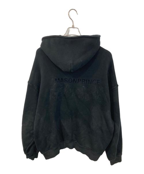 masonprince（メゾンプリンス）masonprince (メゾンプリンス) 加工ジップパーカー ブラック サイズ:1の古着・服飾アイテム