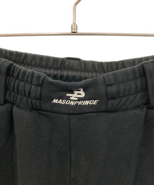 masonprince（メゾンプリンス）masonprince (メゾンプリンス) ウエストロゴスウェットパンツ ブラック サイズ:SIZE 3の古着・服飾アイテム