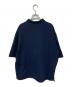 SOPHNET. (ソフネット) HIGH GAUGE WAVE STRIPE HEM CORD S/S/ハイ ゲージ ウェーブ ストライプ ヘム コード ショートスリーブ プルオーバー シャツ  ネイビー サイズ:SIZE L：10000円