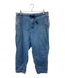THE NORTHFACE PURPLELABEL（ザ・ノースフェイス パープルレーベル）の古着「Webbing Belt Denim Wide Tapered Pants/ウェビングベルトデニムワイドテーパードパンツ」｜インディゴ
