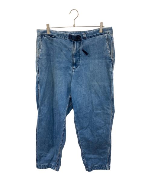 THE NORTHFACE PURPLELABEL（ザ・ノースフェイス パープルレーベル）THE NORTHFACE PURPLELABEL Webbing Belt Denim Wide Tapered Pants/ウェビングベルトデニムワイドテーパードパンツ インディゴ サイズ:SIZE 36の古着・服飾アイテム