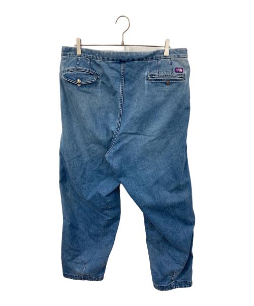 THE NORTHFACE PURPLELABEL（ザ・ノースフェイス パープルレーベル）THE NORTHFACE PURPLELABEL Webbing Belt Denim Wide Tapered Pants/ウェビングベルトデニムワイドテーパードパンツ インディゴ サイズ:SIZE 36の古着・服飾アイテム