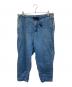 THE NORTHFACE PURPLELABEL（ザ・ノースフェイス パープルレーベル）の古着「Webbing Belt Denim Wide Tapered Pants/ウェビングベルトデニムワイドテーパードパンツ」｜インディゴ