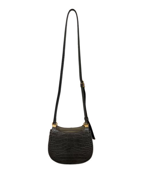 TORY BURCH（トリーバーチ）TORY BURCH (トリーバーチ) クロコ型押し2WAYショルダーバッグ グレーの古着・服飾アイテム