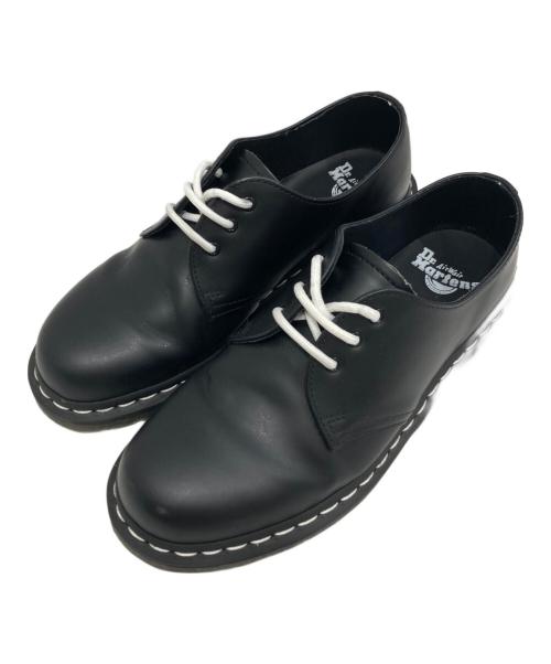 Dr.Martens（ドクターマーチン）Dr.Martens (ドクターマーチン) 3ホールホワイトステッチシューズ ブラック サイズ:SIZE UK7の古着・服飾アイテム