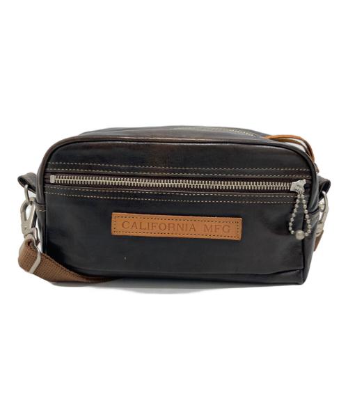 RAINBOW COUNTRY（レインボー カントリー）RAINBOW COUNTRY (レインボー カントリー) LEATHER SHOULDER POUCH/レザー・ショルダー・ポーチ ブラウンの古着・服飾アイテム