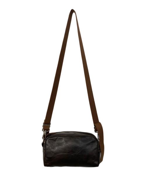 RAINBOW COUNTRY（レインボー カントリー）RAINBOW COUNTRY (レインボー カントリー) LEATHER SHOULDER POUCH/レザー・ショルダー・ポーチ ブラウンの古着・服飾アイテム