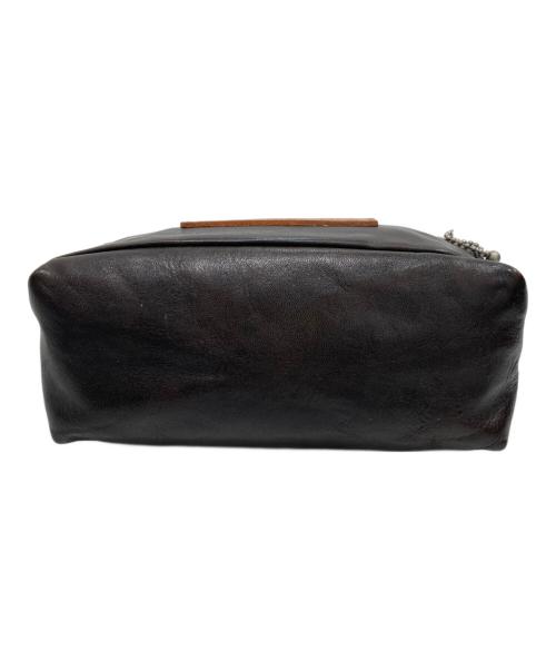 RAINBOW COUNTRY（レインボー カントリー）RAINBOW COUNTRY (レインボー カントリー) LEATHER SHOULDER POUCH/レザー・ショルダー・ポーチ ブラウンの古着・服飾アイテム