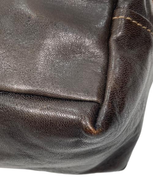 RAINBOW COUNTRY（レインボー カントリー）RAINBOW COUNTRY (レインボー カントリー) LEATHER SHOULDER POUCH/レザー・ショルダー・ポーチ ブラウンの古着・服飾アイテム