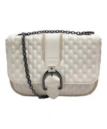 LONGCHAMP（ロンシャン）の古着「AMAZONE MATELASSE/アマゾン マトラッセ　レザー チェーン ショルダーバッグ」｜ホワイト