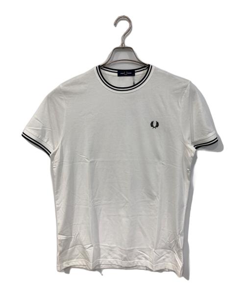 FRED PERRY（フレッドペリー）FRED PERRY (フレッドペリー) Twin Tipped T-Shirt ホワイト サイズ:SIZE M 未使用品の古着・服飾アイテム