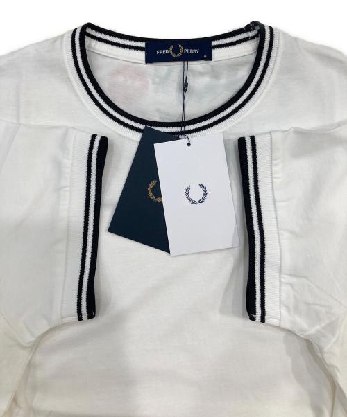 FRED PERRY（フレッドペリー）FRED PERRY (フレッドペリー) Twin Tipped T-Shirt ホワイト サイズ:SIZE M 未使用品の古着・服飾アイテム