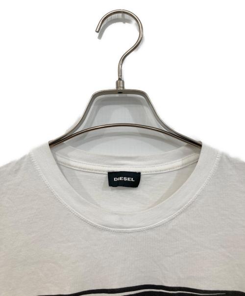 DIESEL（ディーゼル）DIESEL (ディーゼル) ＤロゴTEE ホワイト サイズ:SIZE Lの古着・服飾アイテム
