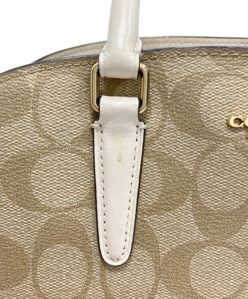 COACH（コーチ）COACH (コーチ) シグネチャー2WAYショルダーバッグ ベージュの古着・服飾アイテム