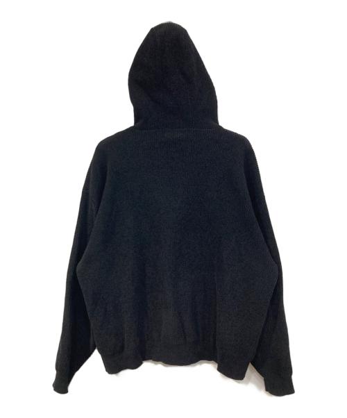 PHIGERIN（フィンガリン）PHIGERIN (フィンガリン) CORDY KNIT ZIP HOODIE ブラック サイズ:SIZE Lの古着・服飾アイテム