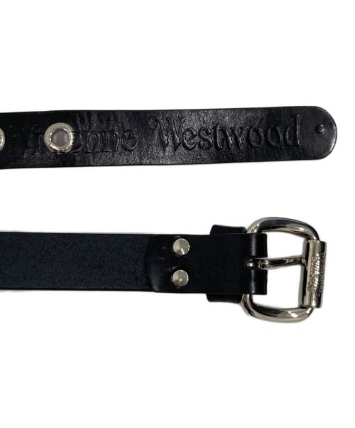 Vivienne Westwood（ヴィヴィアンウエストウッド）Vivienne Westwood (ヴィヴィアンウエストウッド) ロゴスタッズベルト ブラックの古着・服飾アイテム