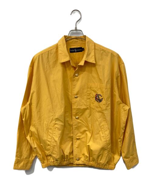 RALPH LAUREN（ラルフローレン）RALPH LAUREN (ラルフローレン) 金ボタンセーリング刺繍ジャケット イエロー サイズ:SIZE ELの古着・服飾アイテム