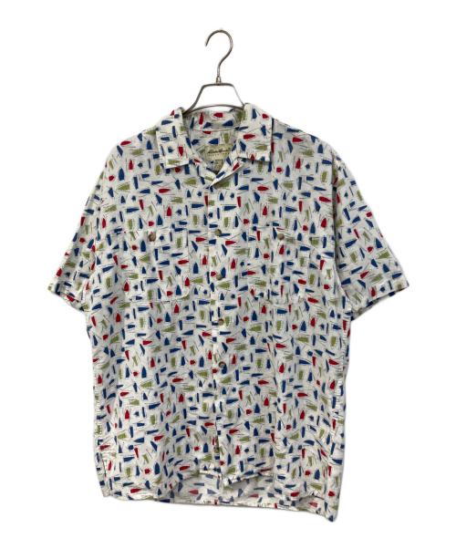 Eddie Bauer（エディーバウアー）Eddie Bauer (エディーバウアー) コットンリネンオープンカラーシャツ ホワイト サイズ:SIZE Mの古着・服飾アイテム
