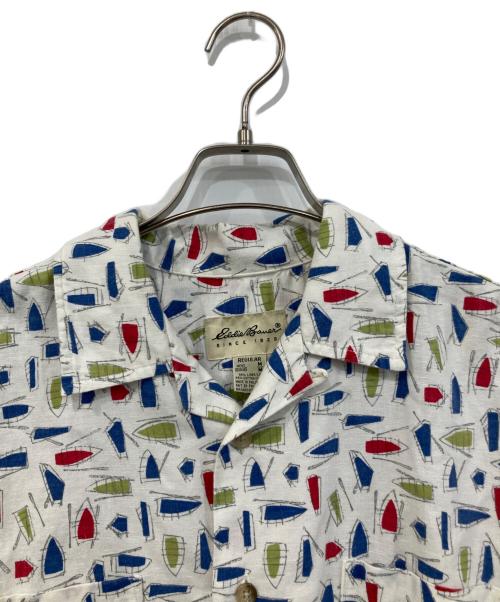Eddie Bauer（エディーバウアー）Eddie Bauer (エディーバウアー) コットンリネンオープンカラーシャツ ホワイト サイズ:SIZE Mの古着・服飾アイテム