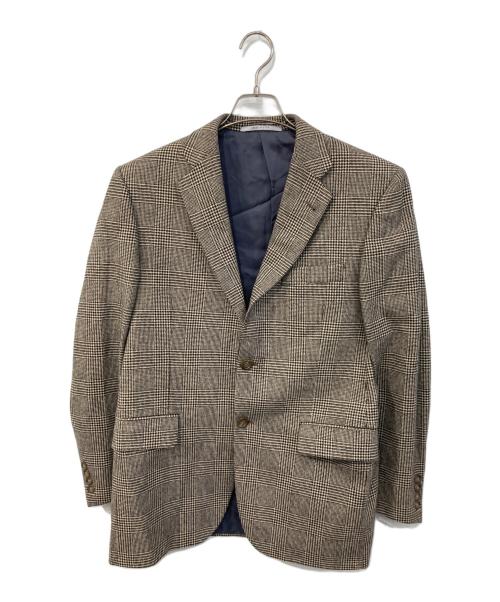 BURBERRY LONDON（バーバリーロンドン）BURBERRY LONDON (バーバリーロンドン) セットアップウールチェックスーツ ブラウン サイズ:なしの古着・服飾アイテム