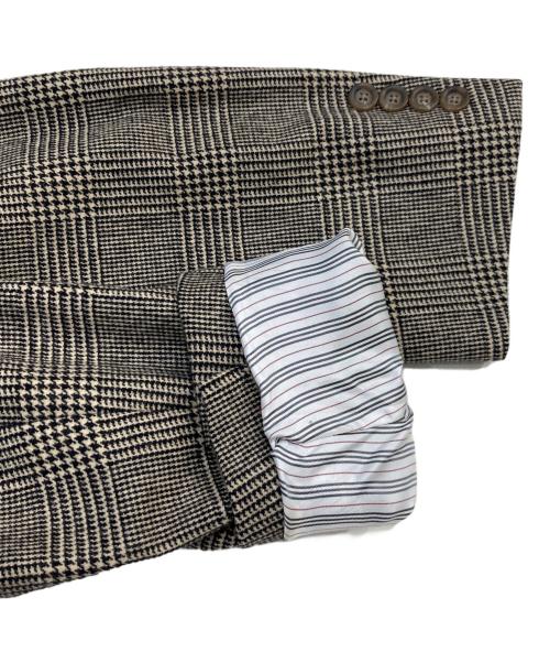 BURBERRY LONDON（バーバリーロンドン）BURBERRY LONDON (バーバリーロンドン) セットアップウールチェックスーツ ブラウン サイズ:なしの古着・服飾アイテム
