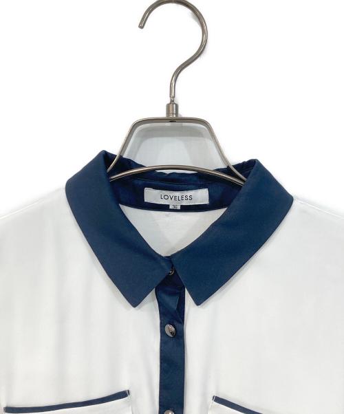 LOVELESS（ラブレス）LOVELESS (ラブレス) シャツワンピース ホワイト サイズ:SIZE 36の古着・服飾アイテム