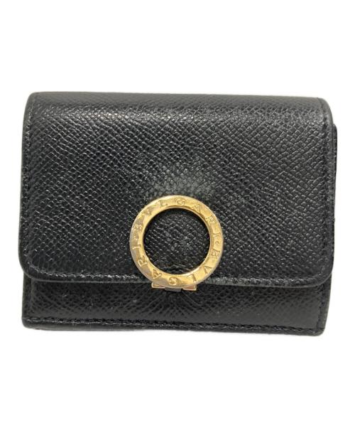BVLGARI（ブルガリ）BVLGARI (ブルガリ) 3つ折り財布 ブラックの古着・服飾アイテム