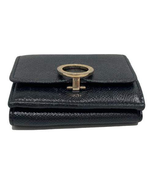 BVLGARI（ブルガリ）BVLGARI (ブルガリ) 3つ折り財布 ブラックの古着・服飾アイテム